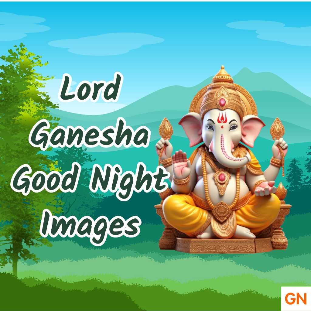 Lord Ganesha Good Night Images [2024]